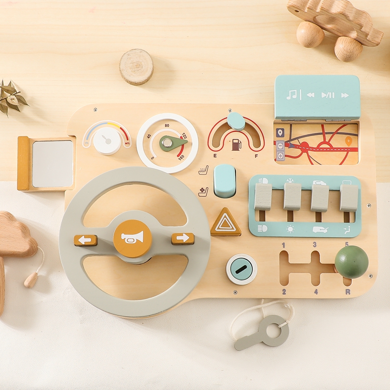 Board Game Idea - Çocuklar Montessori Oyuncakları Araba Meşgul Tahtası