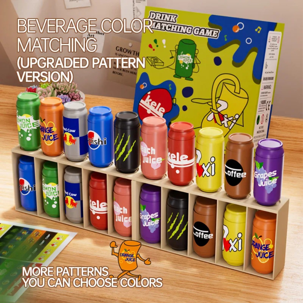 Board Game For 3 Players - Çocuklar için eğlenceli şişe tahmin oyunu,