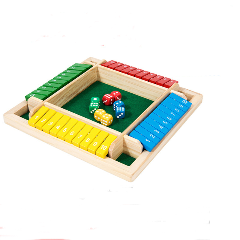 Board Game For 3 Players - Aritmetik Zar Oyunu Dört Taraflı Çevirmeli