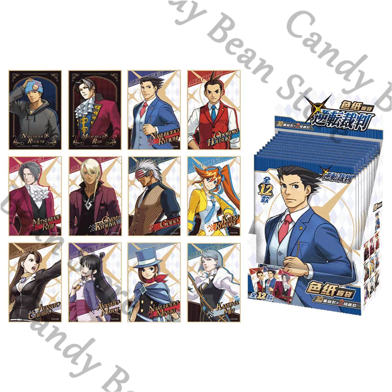 Board Game Illustration - Orijinal Anime Ace Avukat Miles Edgeworth