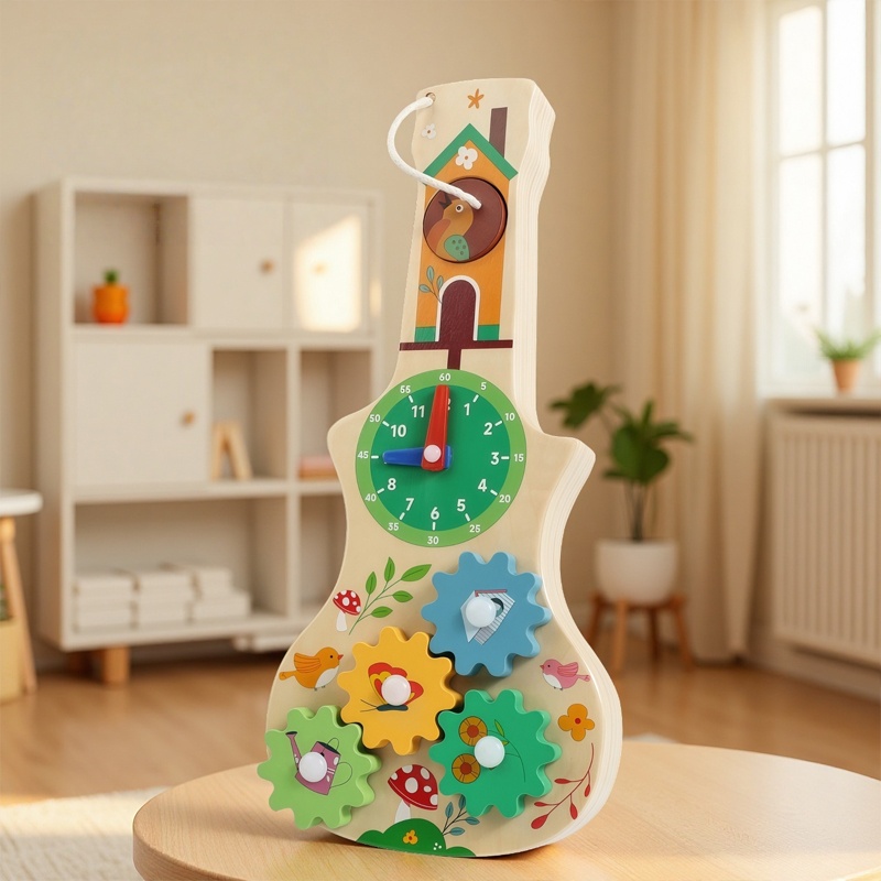 Board Game Idea - Montessori Meşgul Tahtası Çok Fonksiyonlu Ahşap