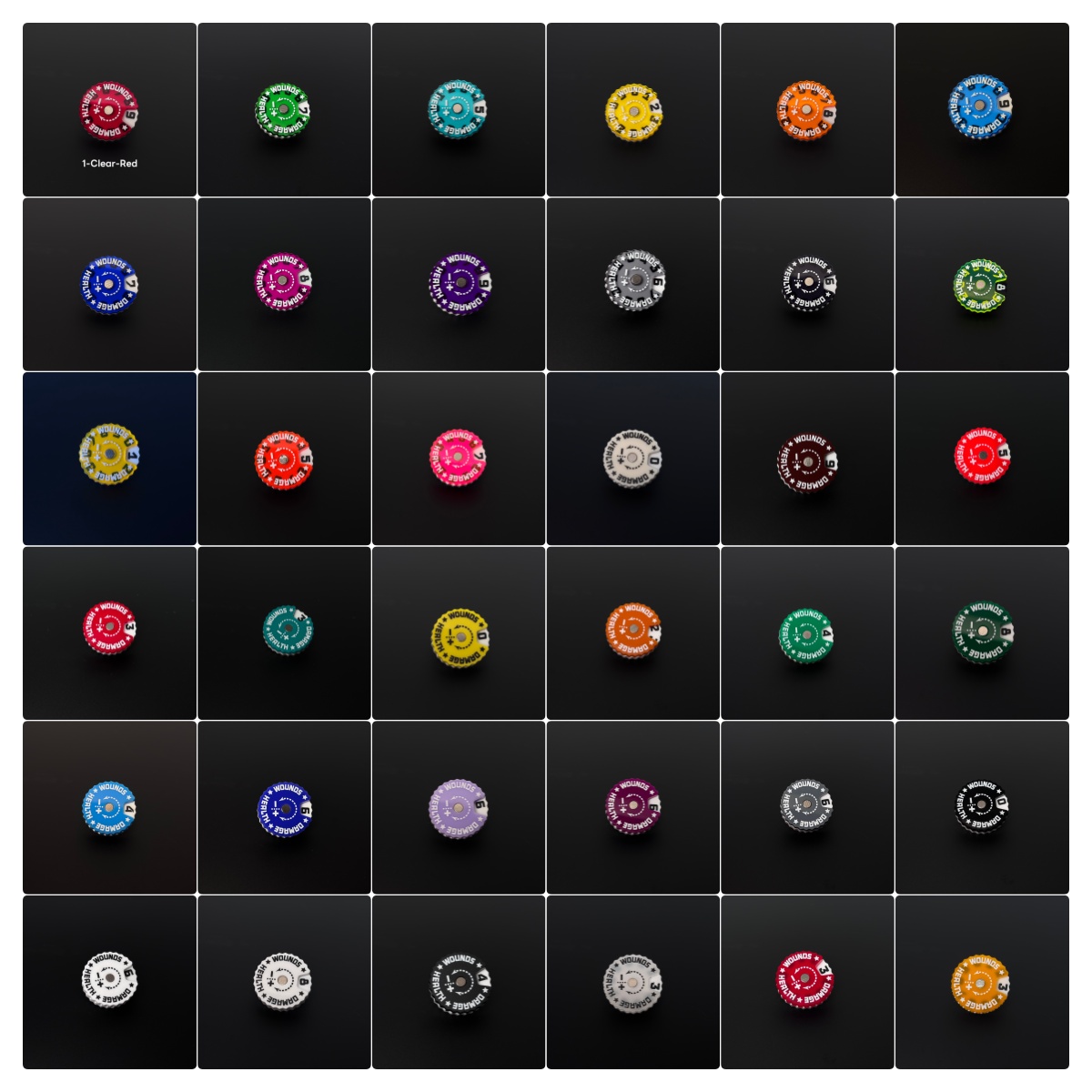 Game Token Counter - 25x25x6mm Yara Takip Cihazı Masa Oyun