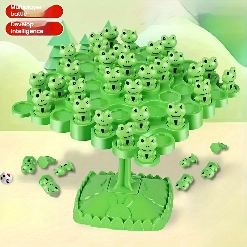 Board Game Ludo - Kurbağa Denge Ağacı İstifleme Oyunu Ebeveyn-Çocuk