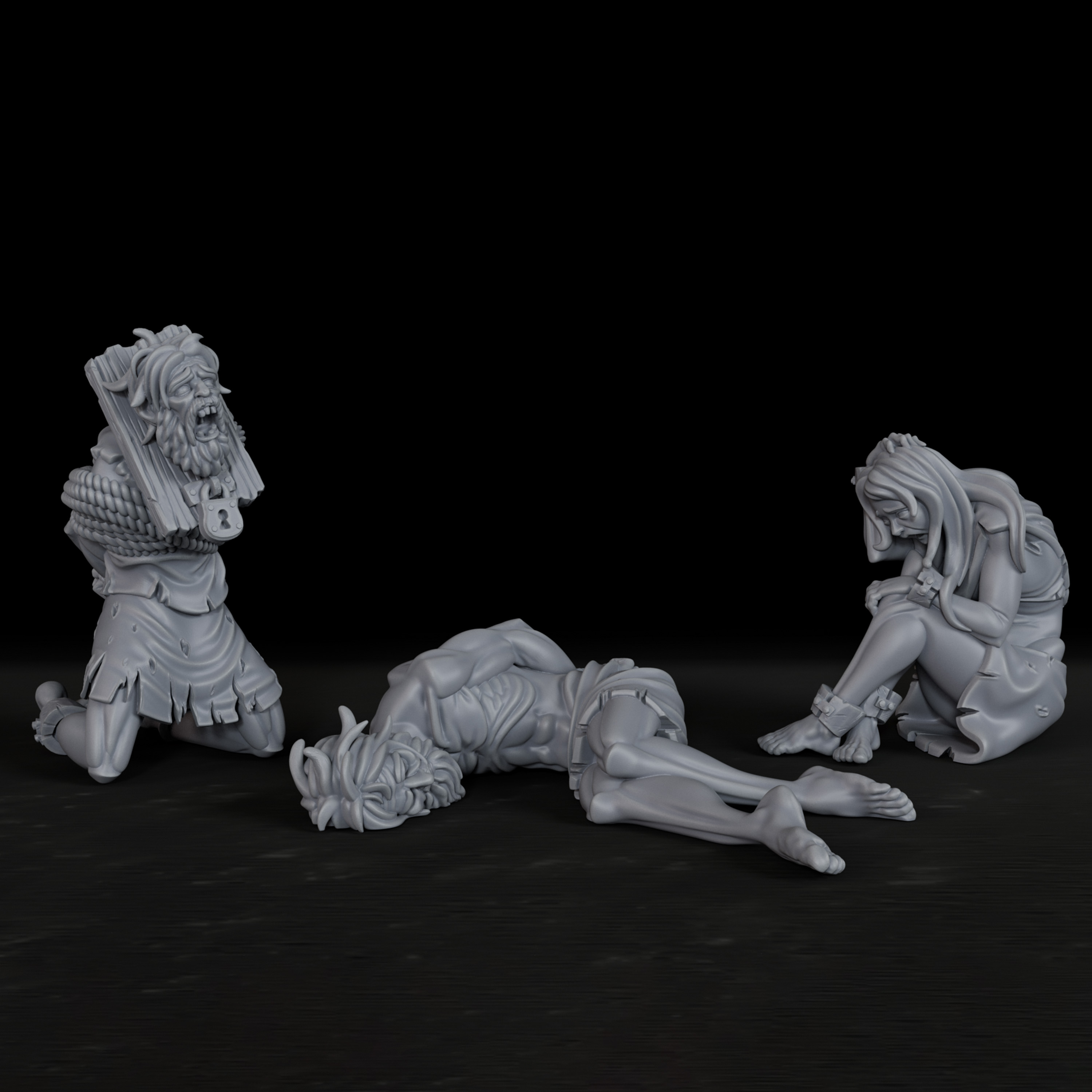 Miniature Terrain Set - Zindan Tutsağı RPG Minyatür Seti -