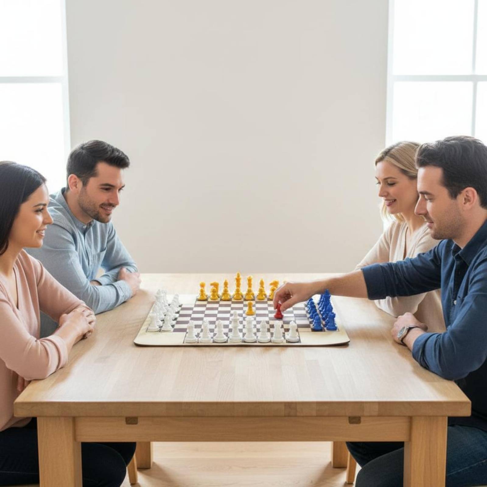 Çok Renkli Dört Kişilik Satran - Board Game For 3 Players incelemesi ve fiyatı