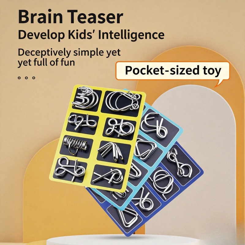 8 Parçalı Metal Bulmaca Seti K - Board Game Idea incelemesi ve fiyatı