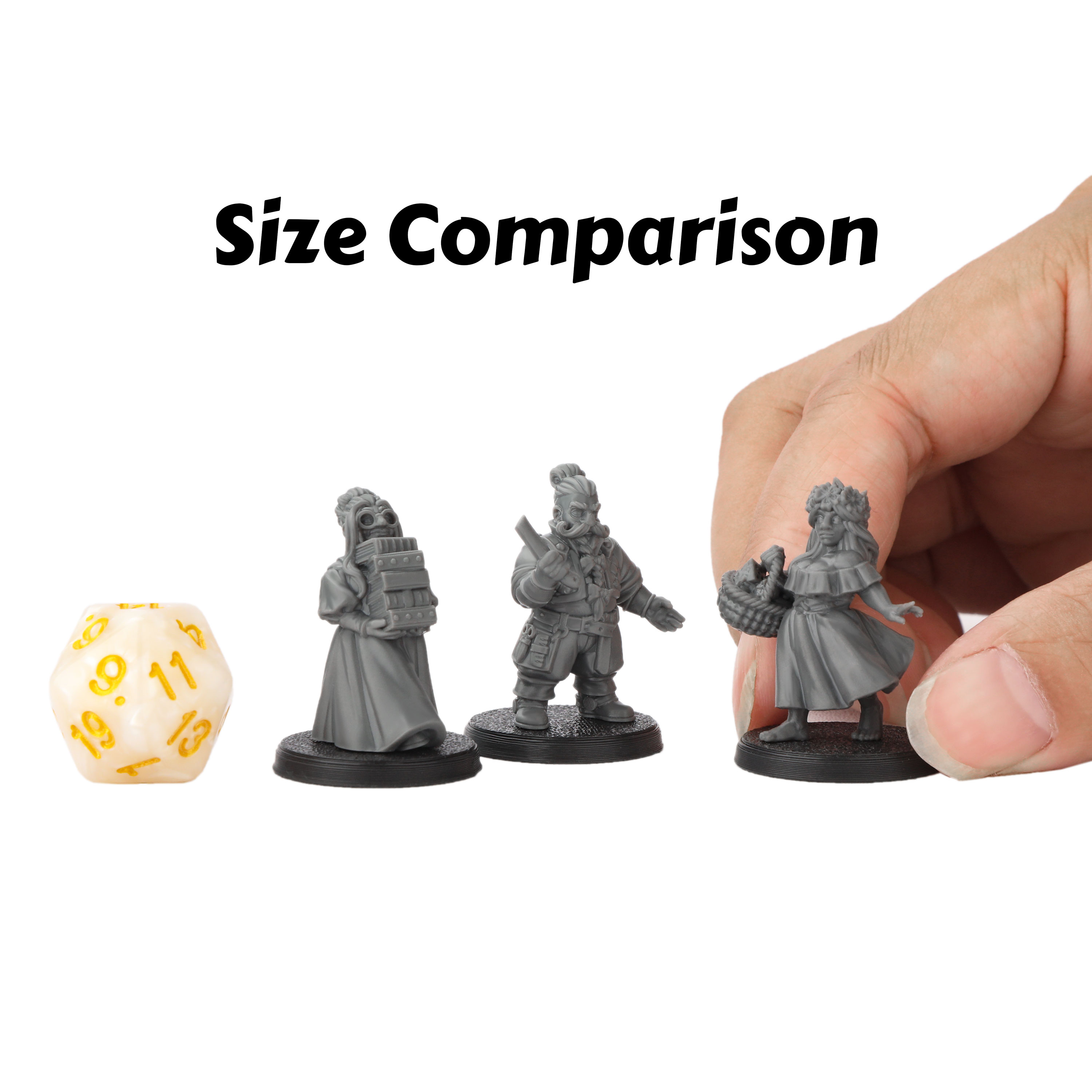 3 Adet RPG Cüceler Vatandaş Mi - Miniature Terrain Set incelemesi ve fiyatı