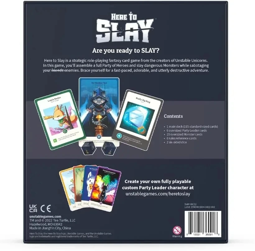 Here to Slay Base Game, TeeTur - Board Game Here To Slay incelemesi ve fiyatı